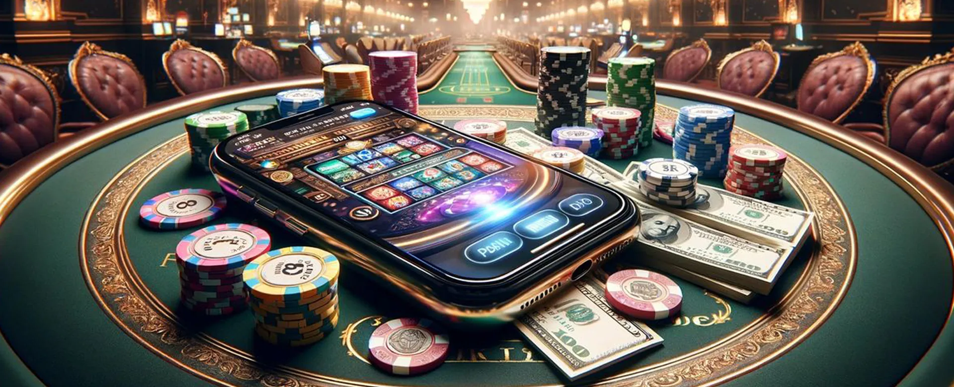Dynamic betting and casino scene with betpk branding